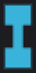 "i" Minecraft banner