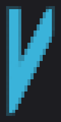 "v" Minecraft banner