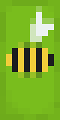 'harmless' bee Minecraft shield
