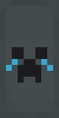 Crying creeper Minecraft shield