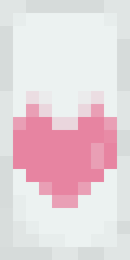 Pink heart Minecraft shield