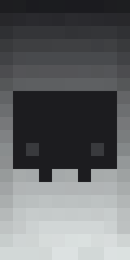 Black helmet with black fading from the Minecraft shield